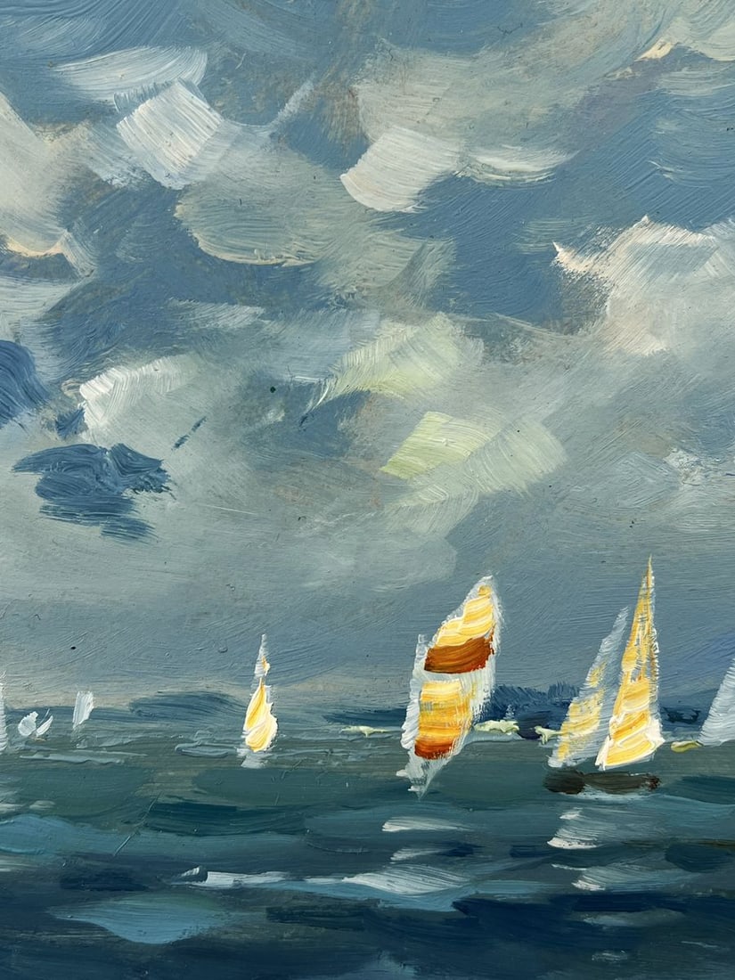 Oil painting Ships at Sea on Day Yuriy Suprunchuk - 4