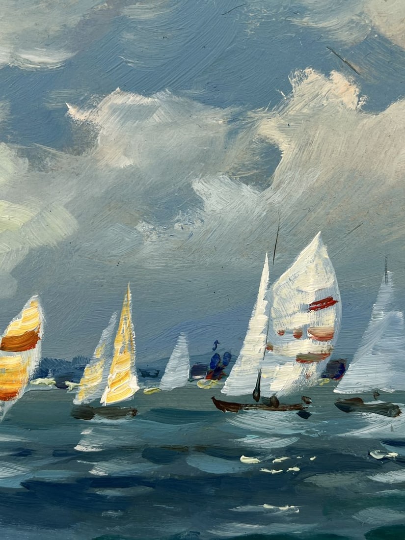 Oil painting Ships at Sea on Day Yuriy Suprunchuk - 7