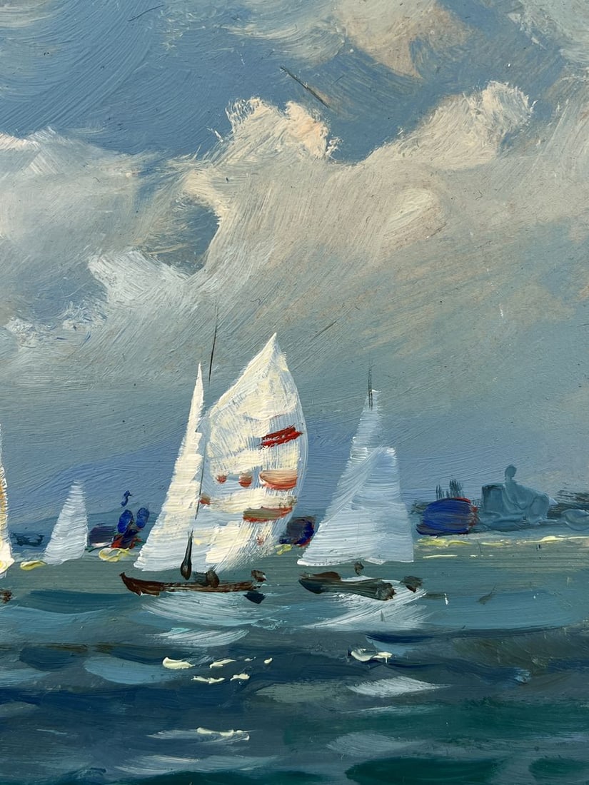 Oil painting Ships at Sea on Day Yuriy Suprunchuk - 9