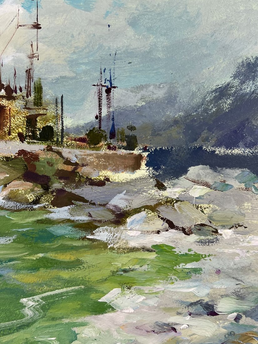 Oil painting Boat by the Seashore Yuriy Suprunchuk - 9