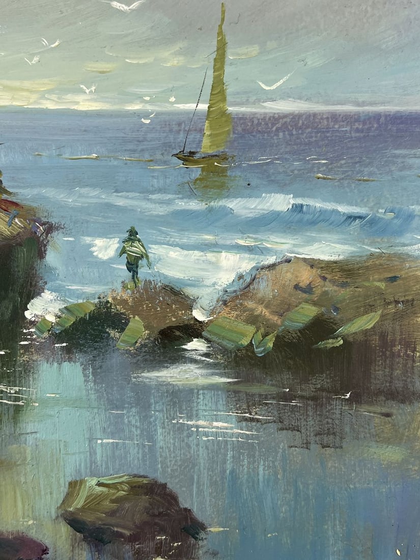 Oil painting Pier at the Rocks Yuriy Suprunchuk - 10