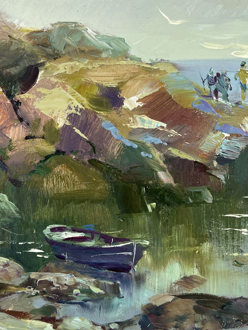 Oil painting Pier at the Rocks Yuriy Suprunchuk - 5