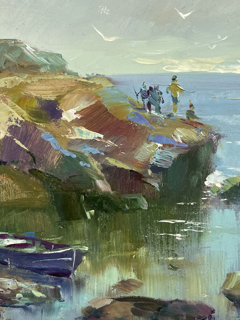 Oil painting Pier at the Rocks Yuriy Suprunchuk - 6