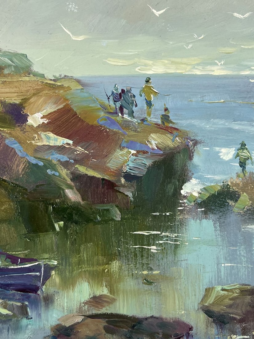 Oil painting Pier at the Rocks Yuriy Suprunchuk - 7