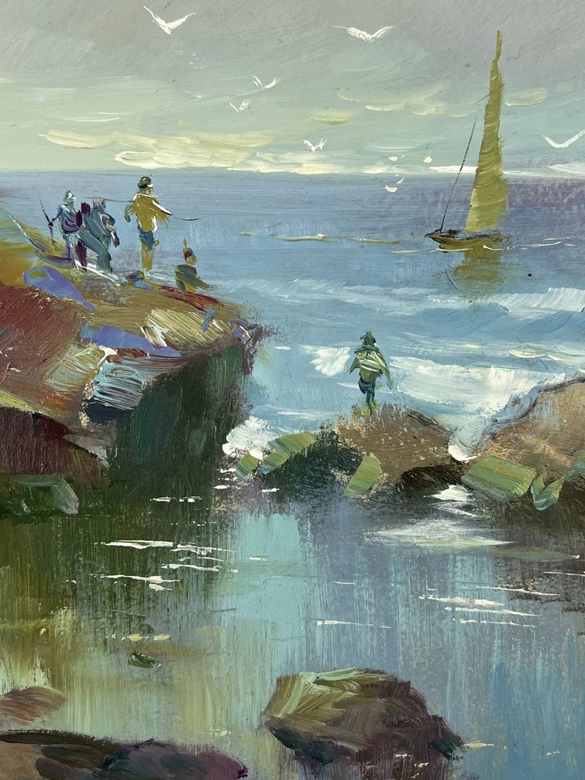 Oil painting Pier at the Rocks Yuriy Suprunchuk - 9