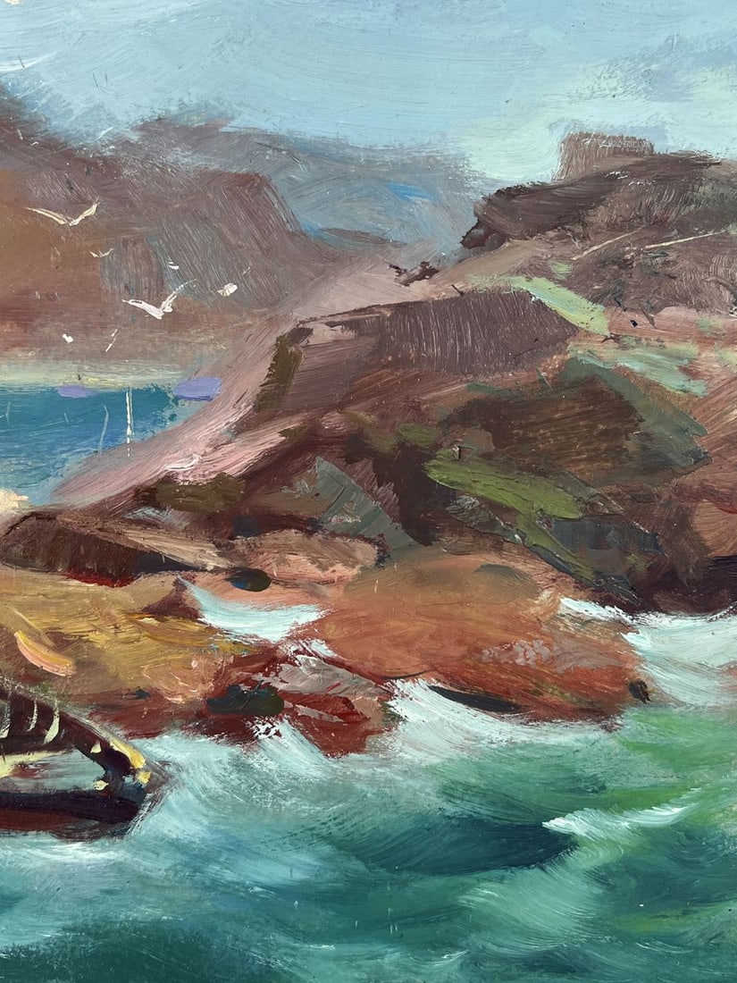 Oil painting Boats at the Rocks Yuriy Suprunchuk - 10