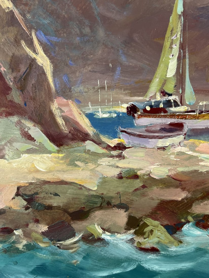 Oil painting Boats at the Rocks Yuriy Suprunchuk - 5