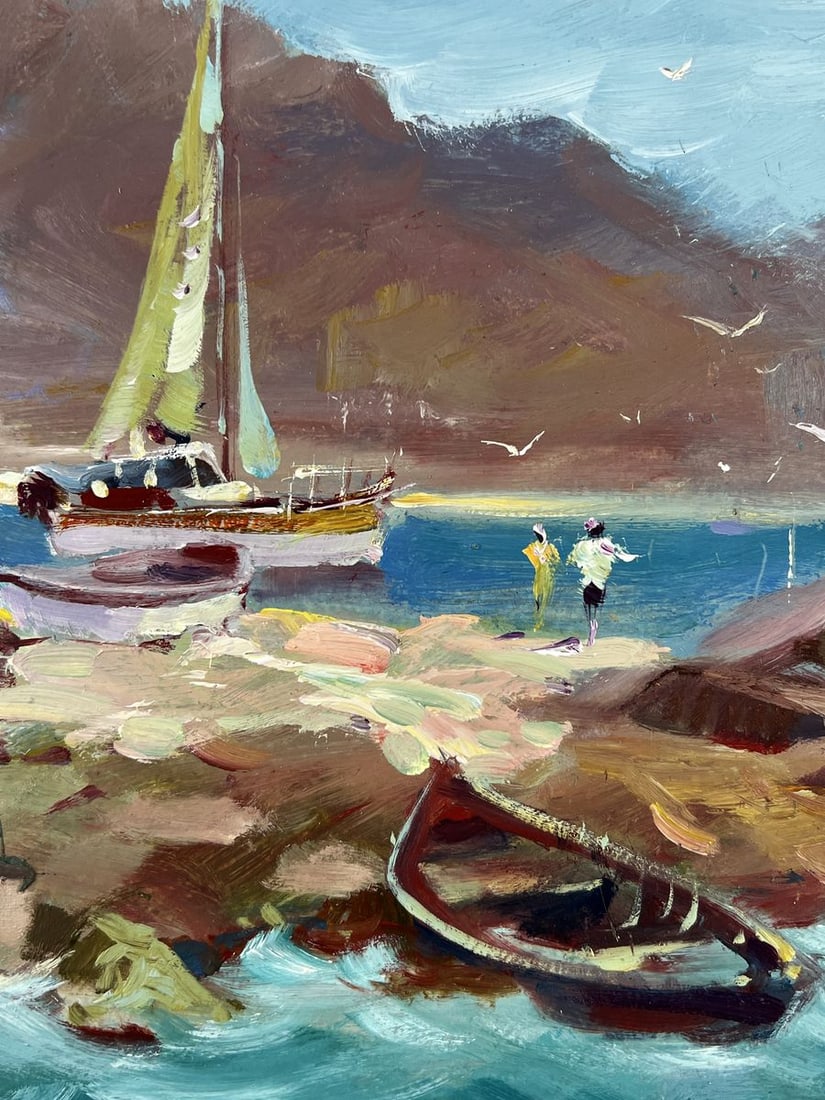 Oil painting Boats at the Rocks Yuriy Suprunchuk - 6