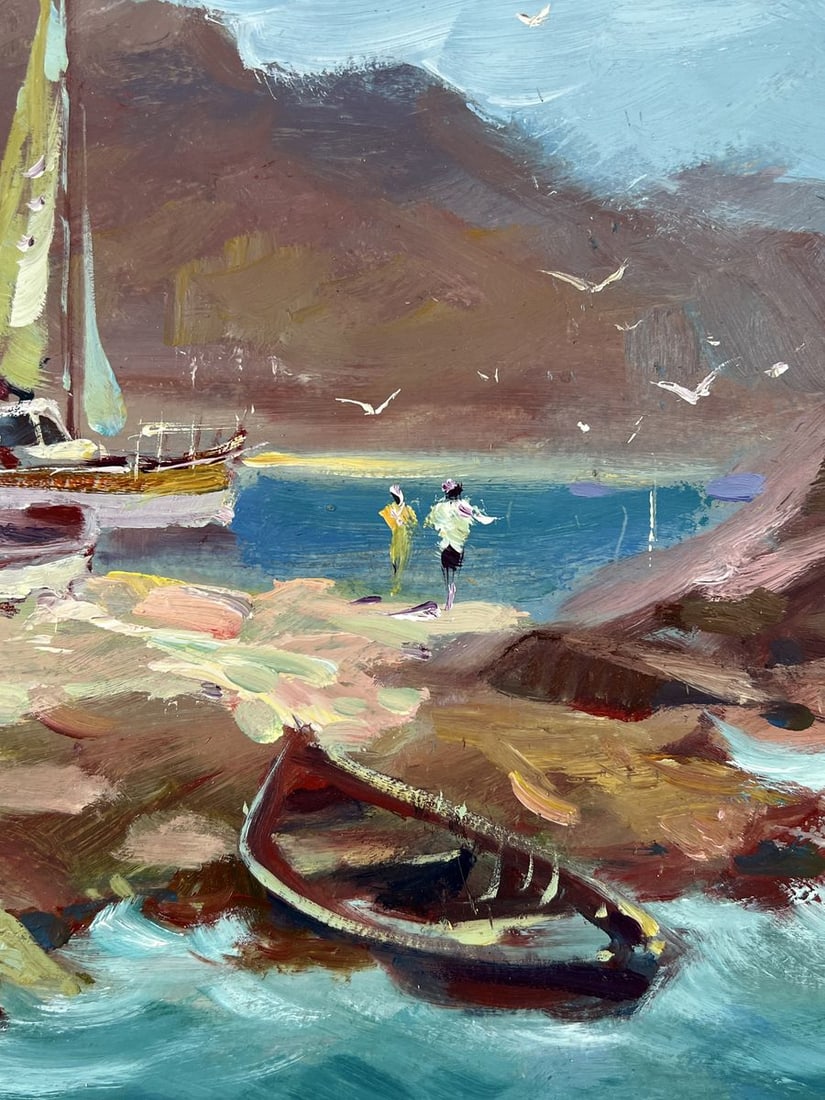 Oil painting Boats at the Rocks Yuriy Suprunchuk - 7