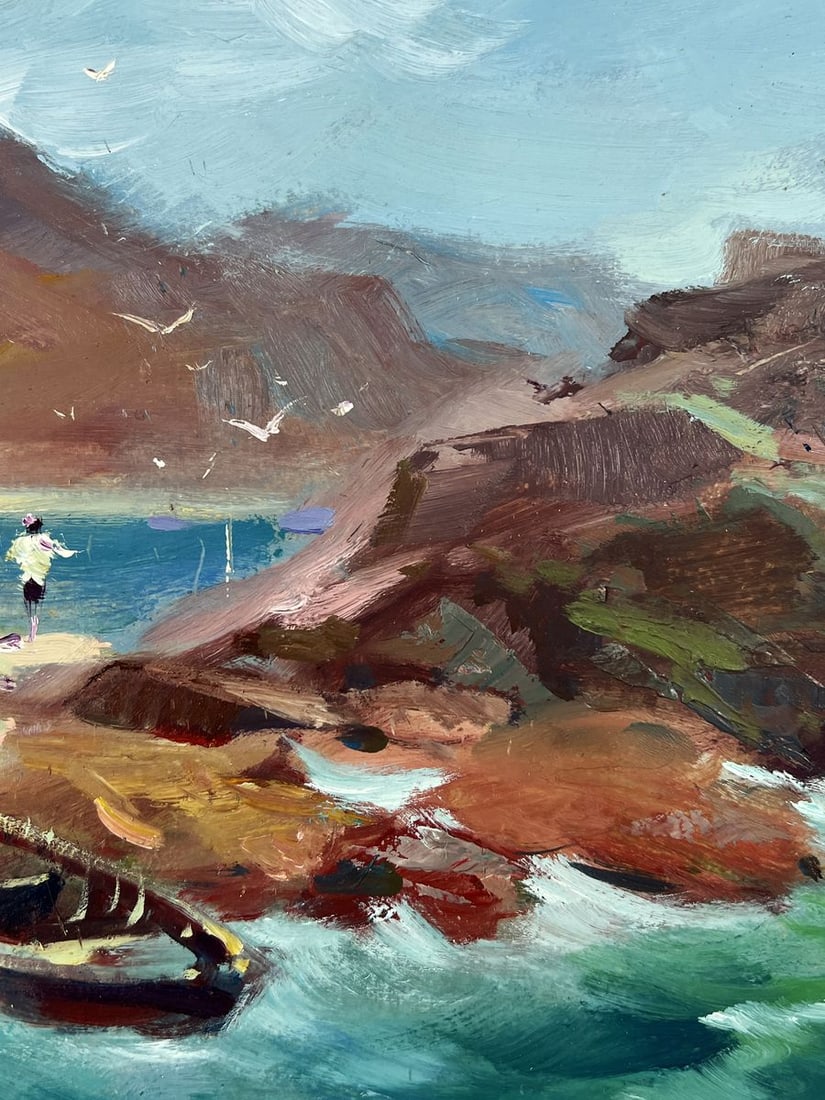 Oil painting Boats at the Rocks Yuriy Suprunchuk - 9