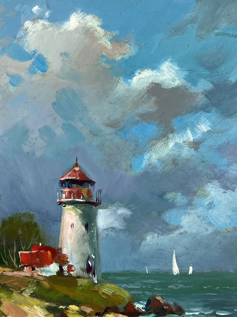 Oil painting Lighthouse by the Sea Yuriy Suprunchuk - 5