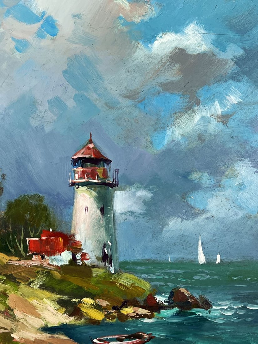 Oil painting Lighthouse by the Sea Yuriy Suprunchuk - 6