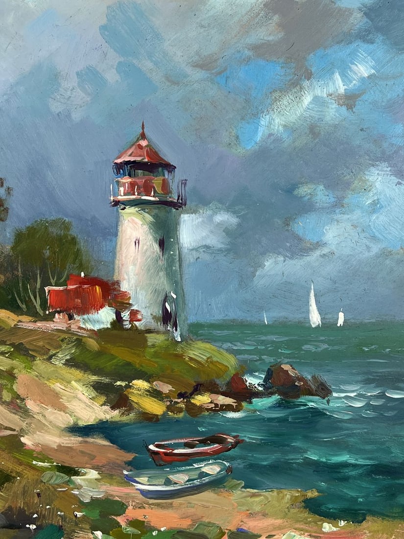 Oil painting Lighthouse by the Sea Yuriy Suprunchuk - 8