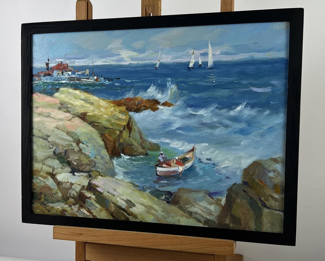 Oil painting Sea with Waves near the Shore Yuriy Suprunchuk - 2