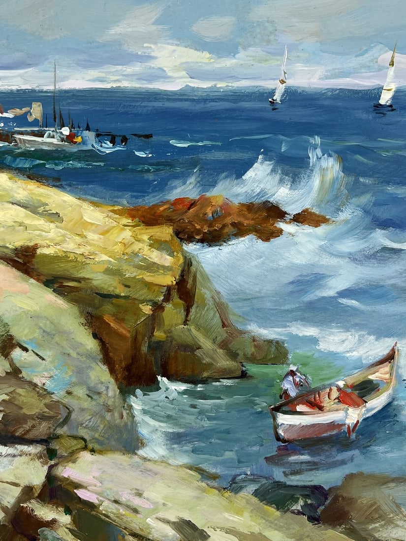 Oil painting Sea with Waves near the Shore Yuriy Suprunchuk - 6