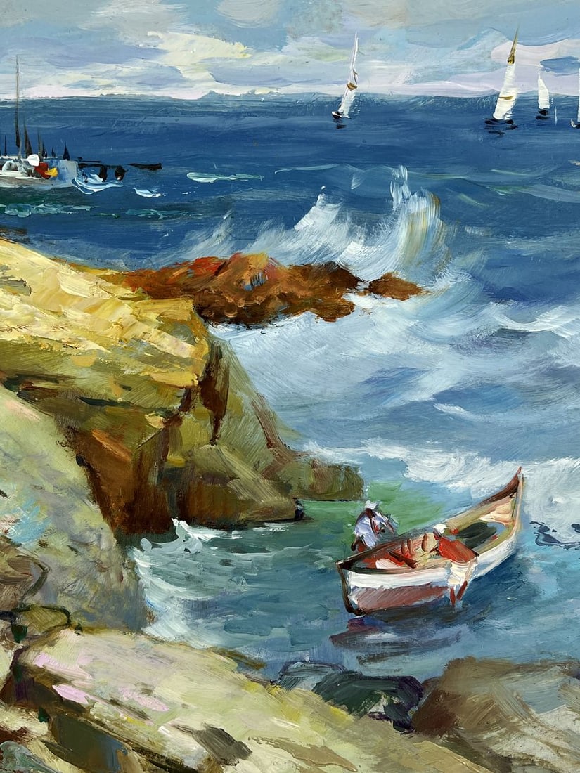 Oil painting Sea with Waves near the Shore Yuriy Suprunchuk - 7