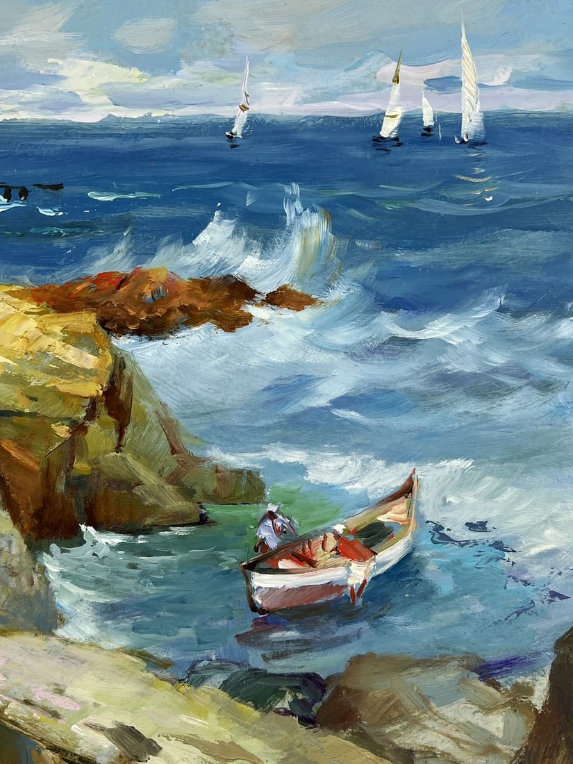 Oil painting Sea with Waves near the Shore Yuriy Suprunchuk - 8