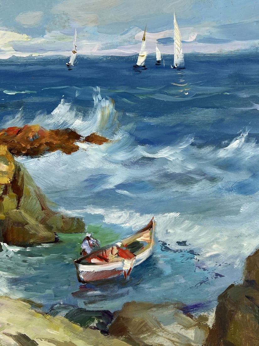 Oil painting Sea with Waves near the Shore Yuriy Suprunchuk - 9