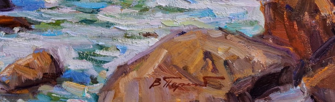 Oil painting Sea Waves On The Horizons Vyacheslav Pereta - 6