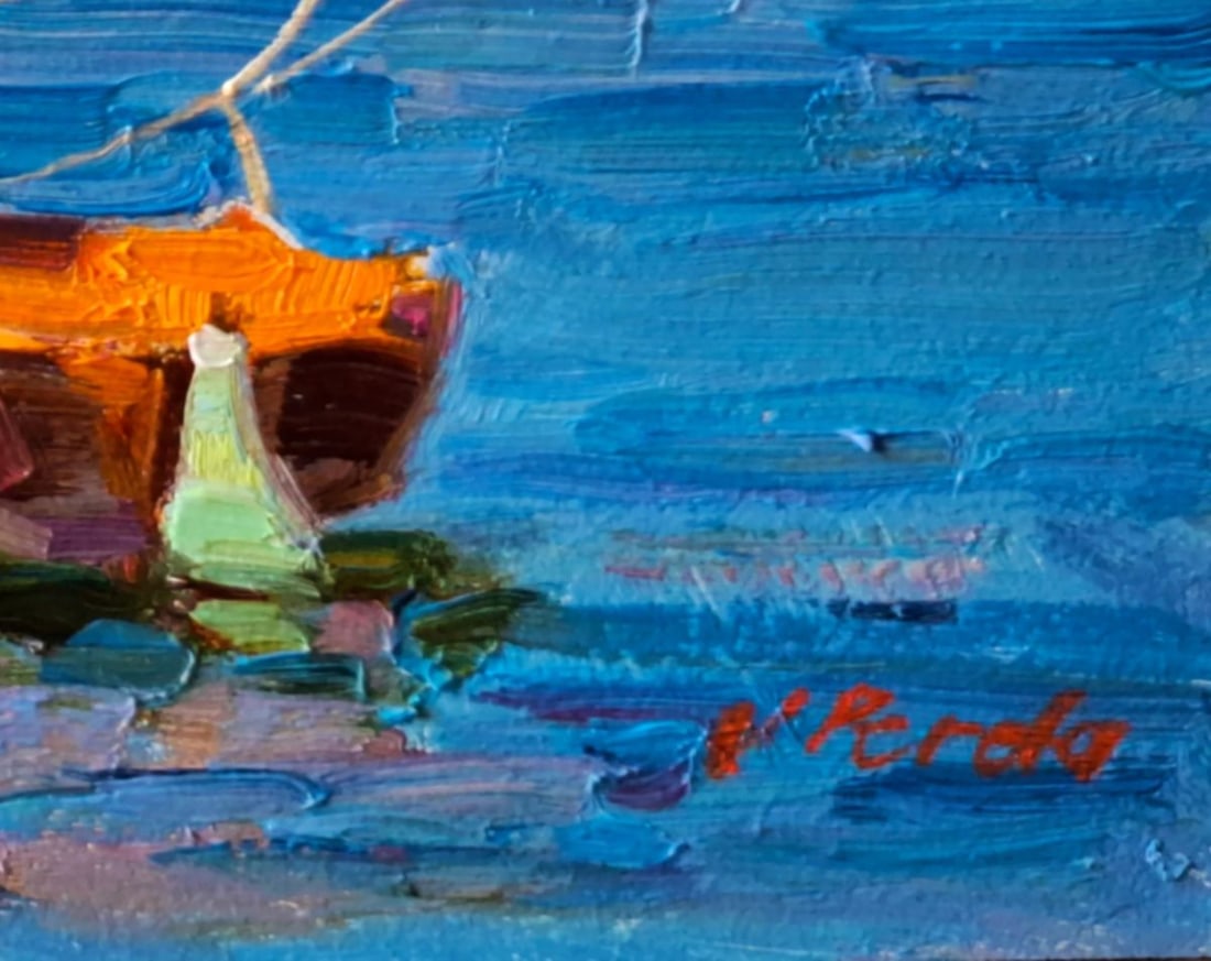 Oil painting Walk by the Lake Vyacheslav Pereta - 6