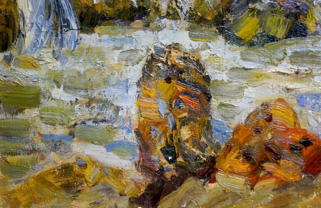 Oil painting Stones by the sea Kolomoitsev Petr Mikhailovich - 2