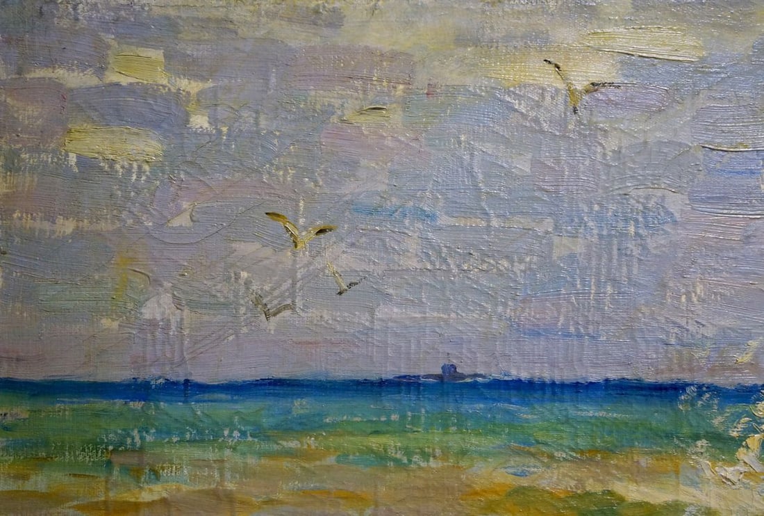 Oil painting Stones by the sea Kolomoitsev Petr Mikhailovich - 3