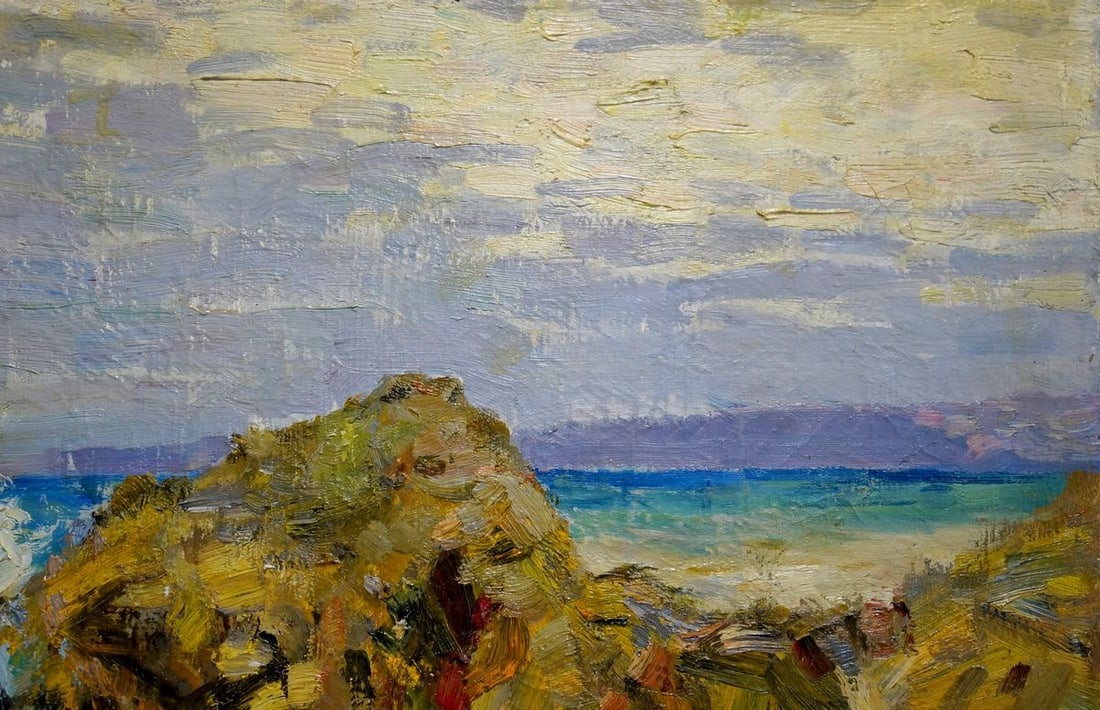 Oil painting Stones by the sea Kolomoitsev Petr Mikhailovich - 4