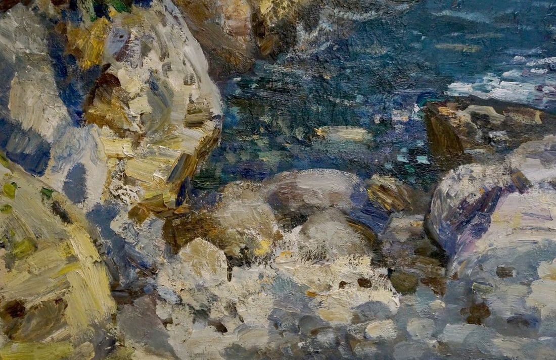 Oil painting Sea shore Merinov Alexey Iosifovich - 2