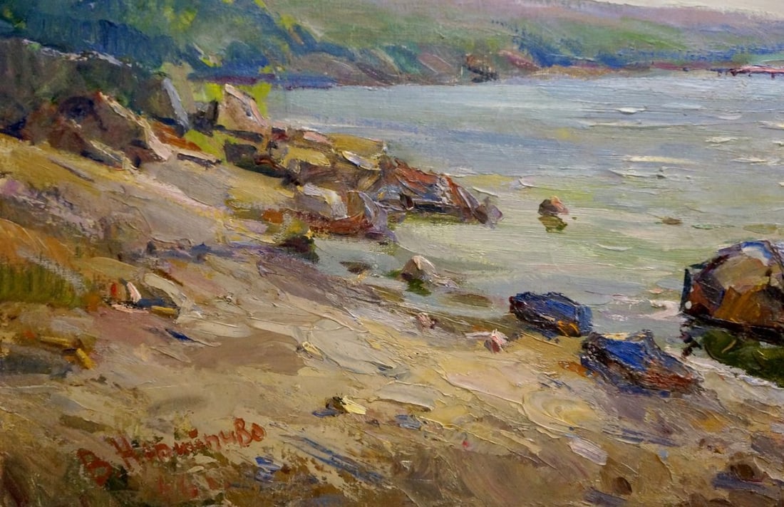 Oil painting Sea shore Nepiypivo Vasily Ignatievich - 2