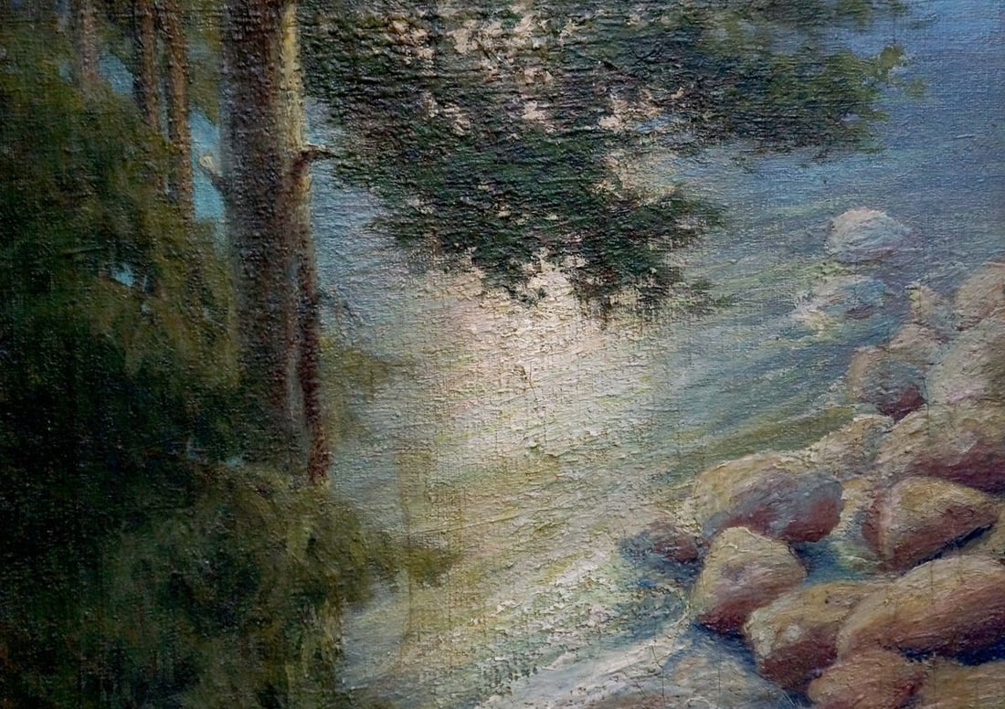 Oil painting Shore landscape Sabadysh Petr Evlampievich - 3
