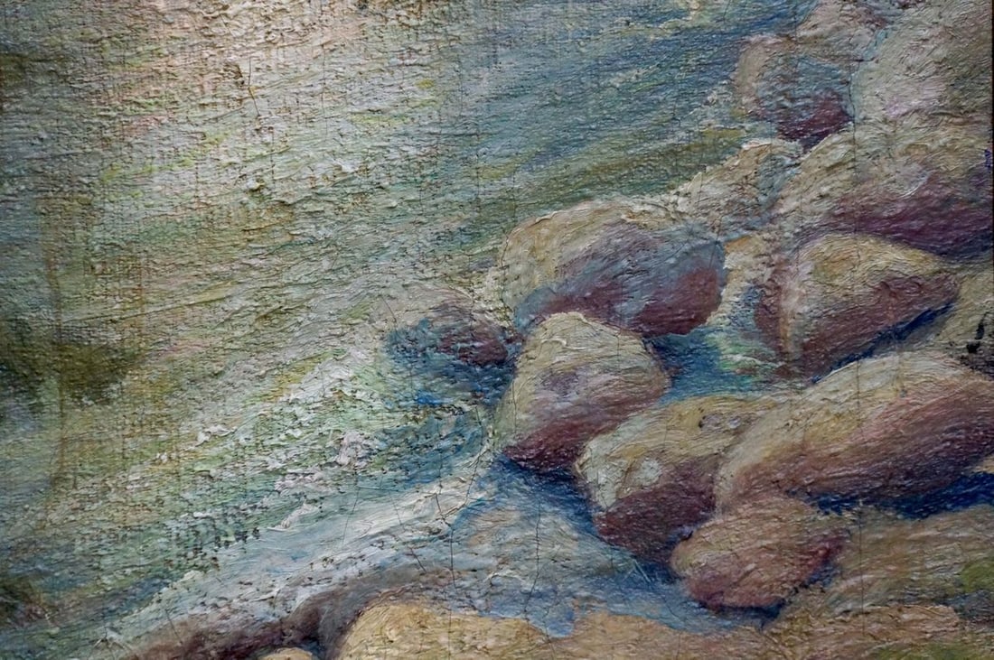 Oil painting Shore landscape Sabadysh Petr Evlampievich - 5