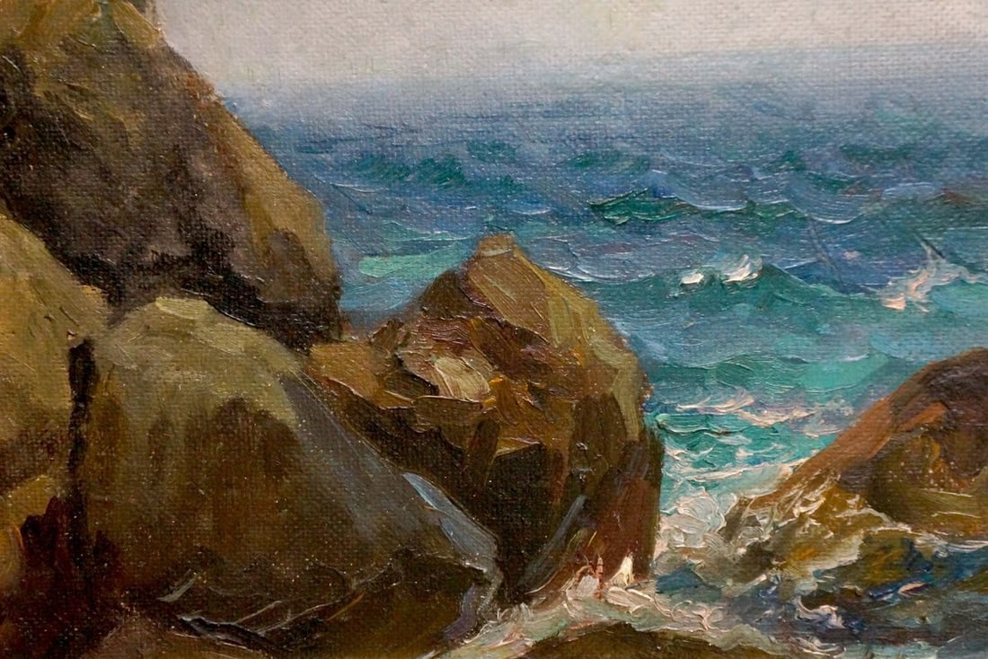 Oil painting Pacific sea Yakov Aleksandrovich Basov - 2