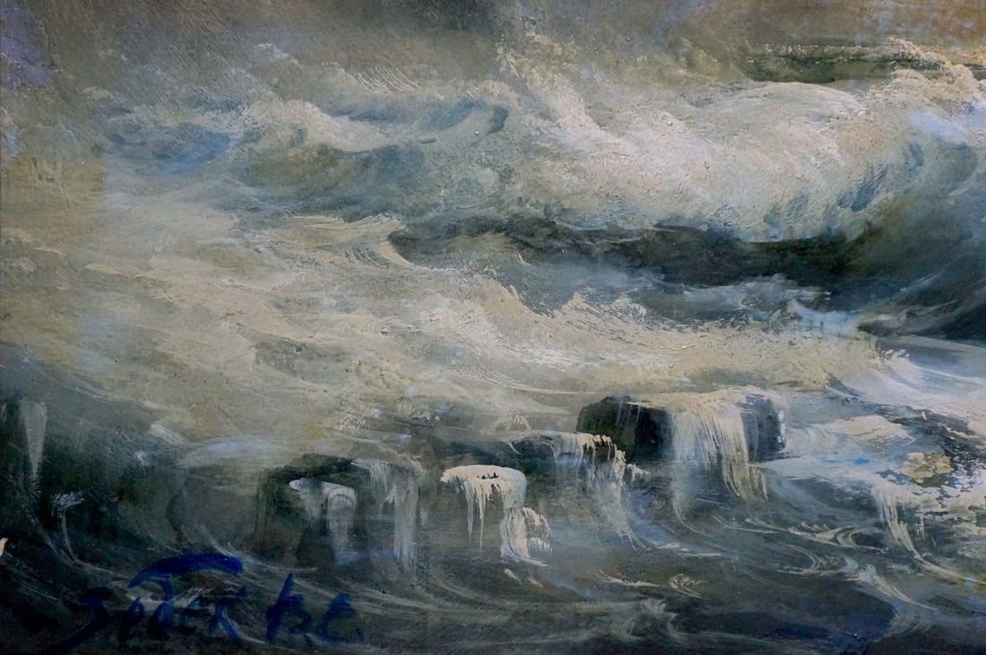 Oil painting Night sea Zebek Vladimir Evgenievich - 2