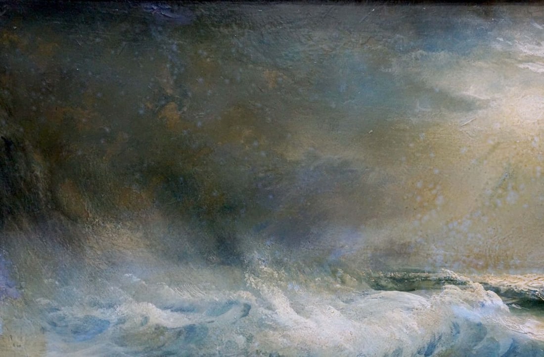Oil painting Night sea Zebek Vladimir Evgenievich - 3