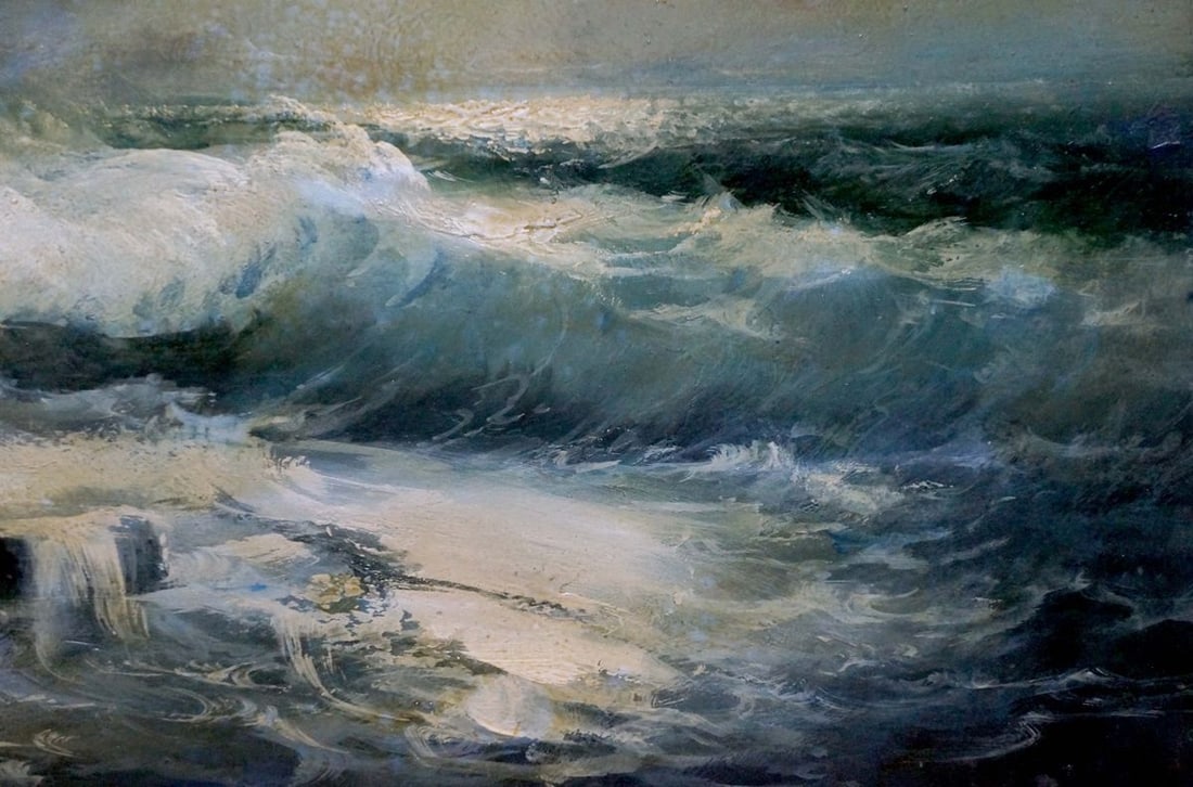 Oil painting Night sea Zebek Vladimir Evgenievich - 5