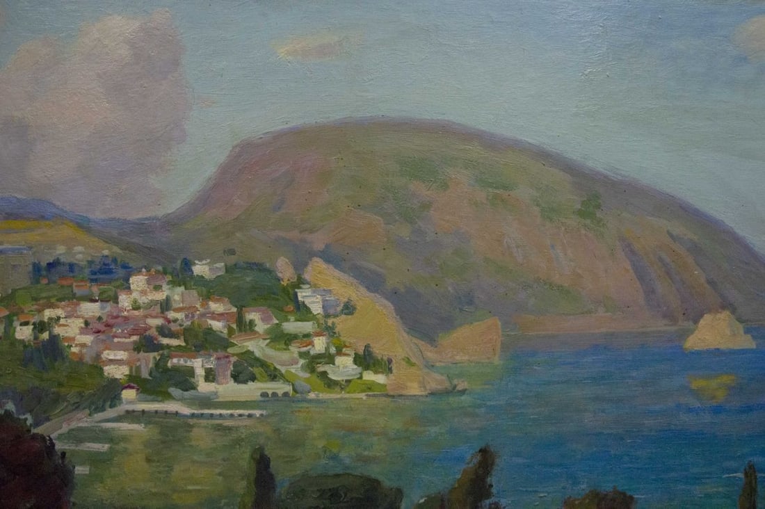 Oil painting City near the sea Kogan Boris Matveevich - 4