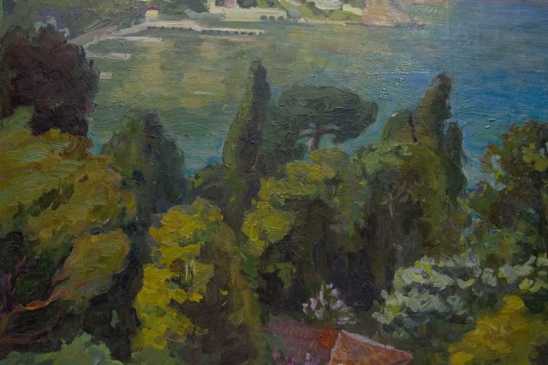 Oil painting City near the sea Kogan Boris Matveevich - 5