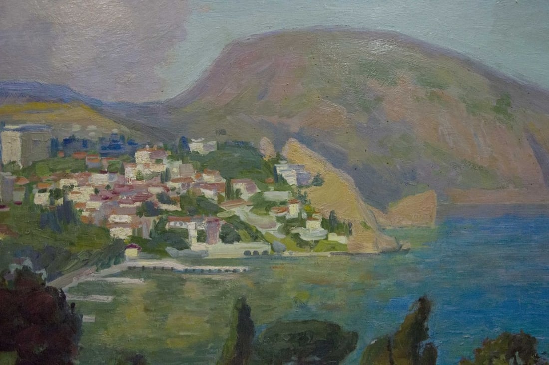 Oil painting City near the sea Kogan Boris Matveevich - 6
