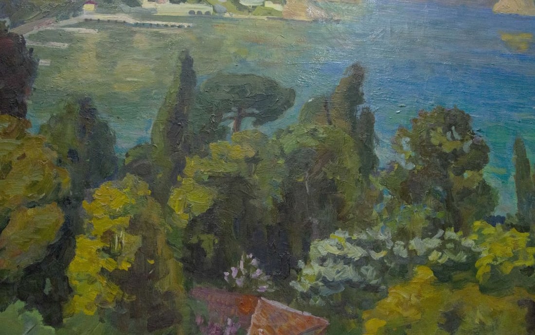 Oil painting City near the sea Kogan Boris Matveevich - 7