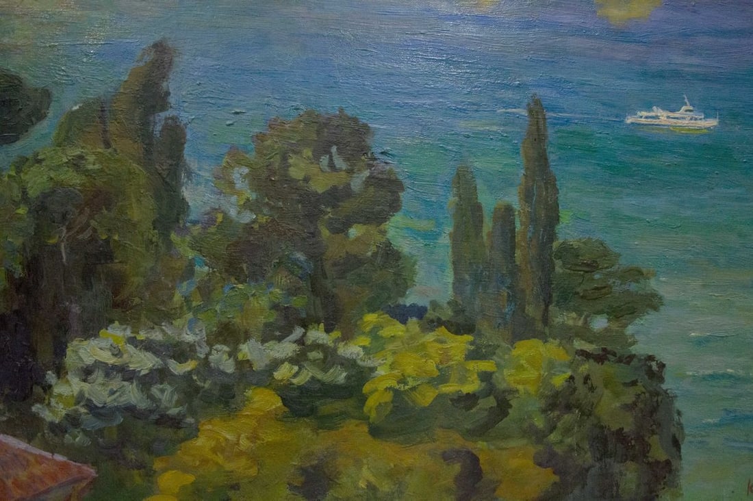 Oil painting City near the sea Kogan Boris Matveevich - 8