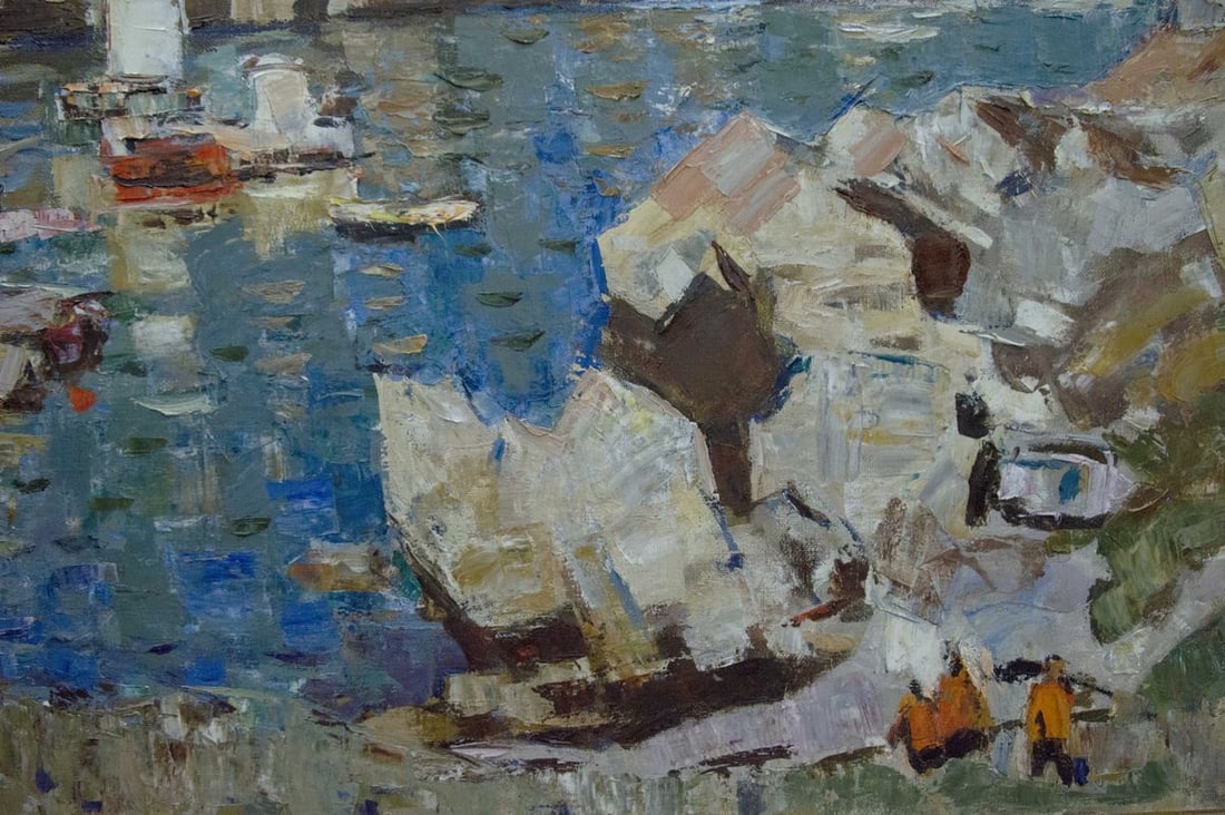 Oil painting Sail to the ferry Konovalov Yuri Alexandrovich - 3
