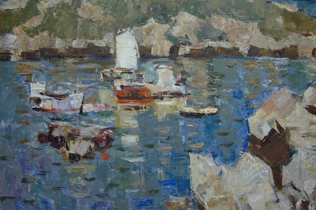 Oil painting Sail to the ferry Konovalov Yuri Alexandrovich - 4