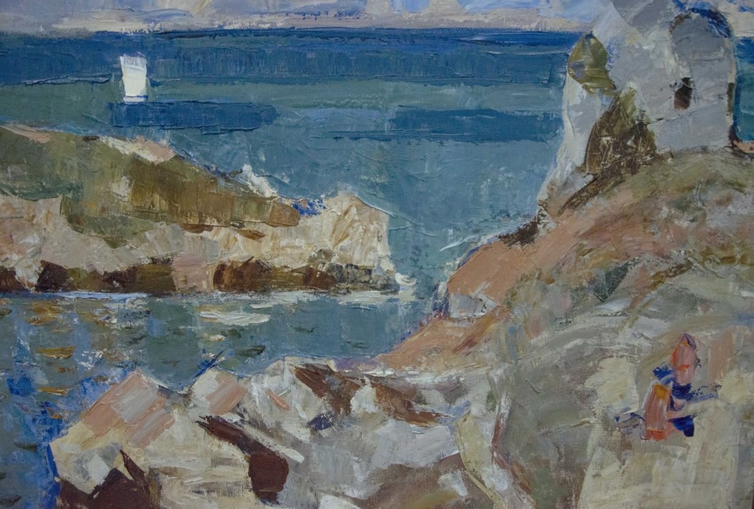 Oil painting Sail to the ferry Konovalov Yuri Alexandrovich - 5