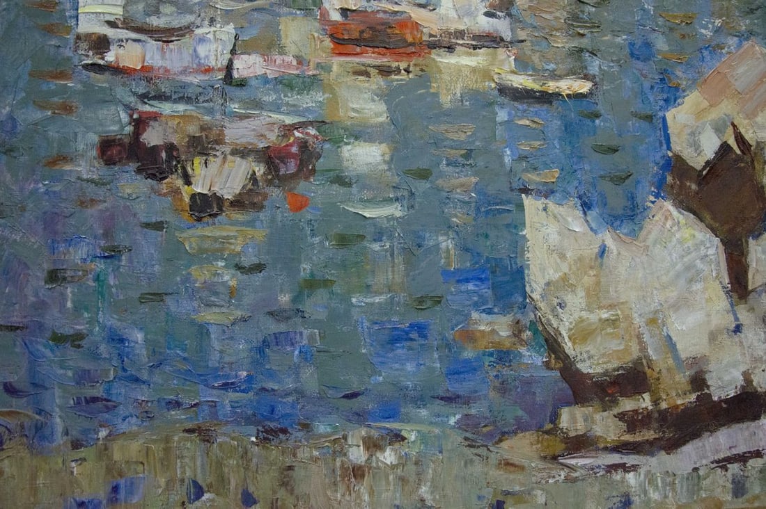 Oil painting Sail to the ferry Konovalov Yuri Alexandrovich - 8