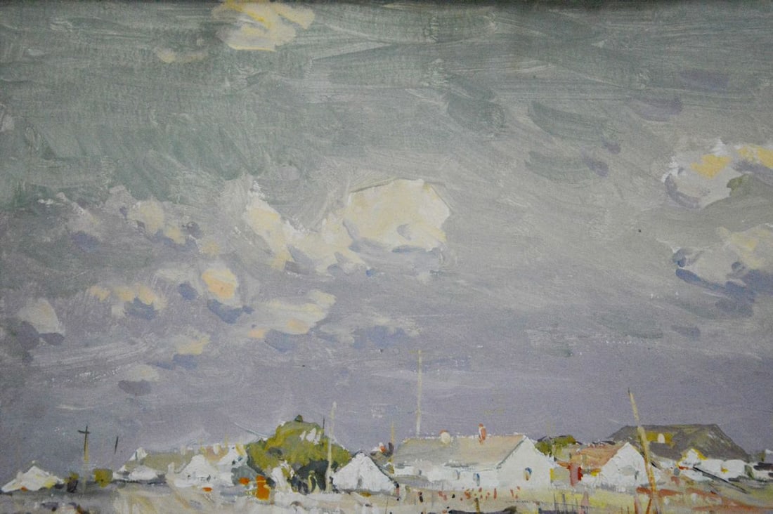 Oil painting Fishing landscape Sulimenko Petr Stepanovich - 2