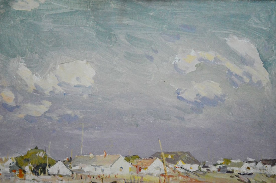 Oil painting Fishing landscape Sulimenko Petr Stepanovich - 3