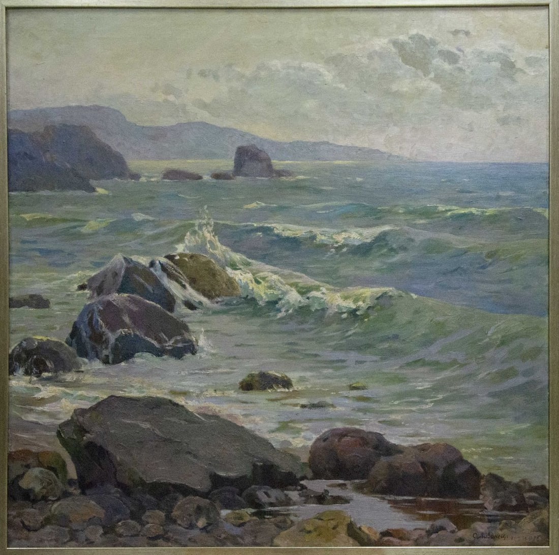 Oil painting Raging sea Livshits Chaim Moiseevich (1 of 9)