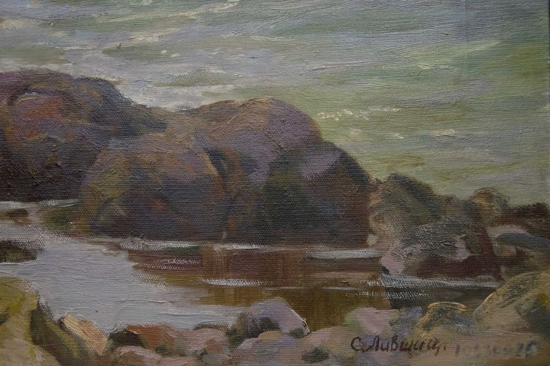 Oil painting Raging sea Livshits Chaim Moiseevich - 3