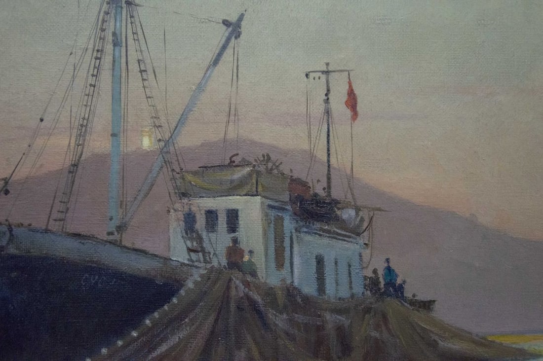 Oil painting Ship Peter Kuzmich Stolyarenko - 7