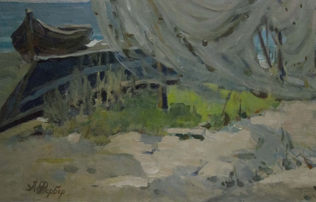 Oil painting Broken Sails A. Ferber - 4
